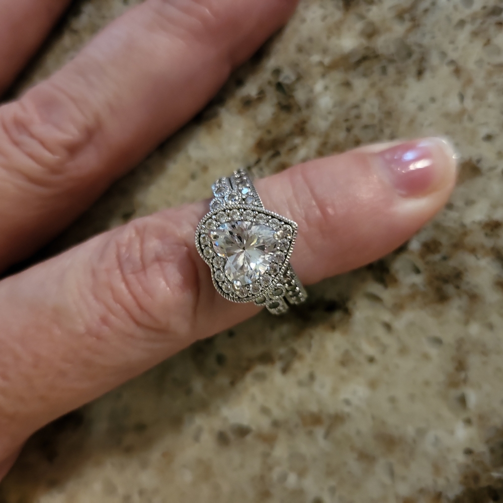 Heart Shaped CZ Size 6